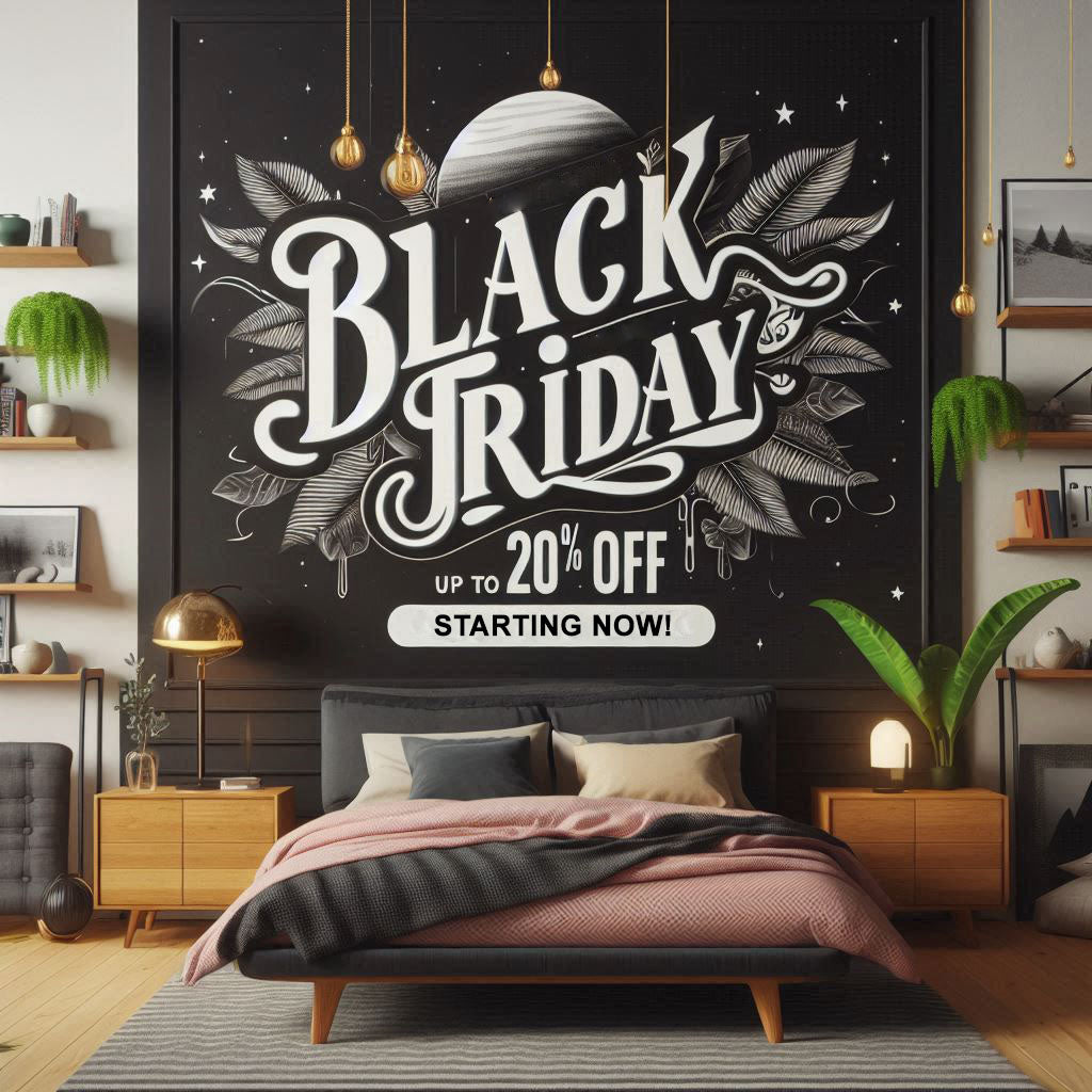 Black Friday Ad image showing up to 20% Off