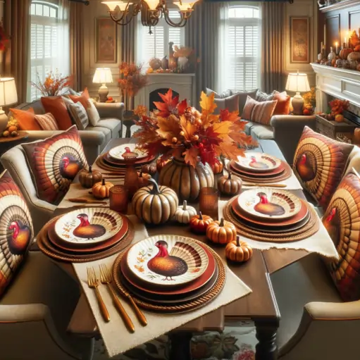 thanksgiving table spread image