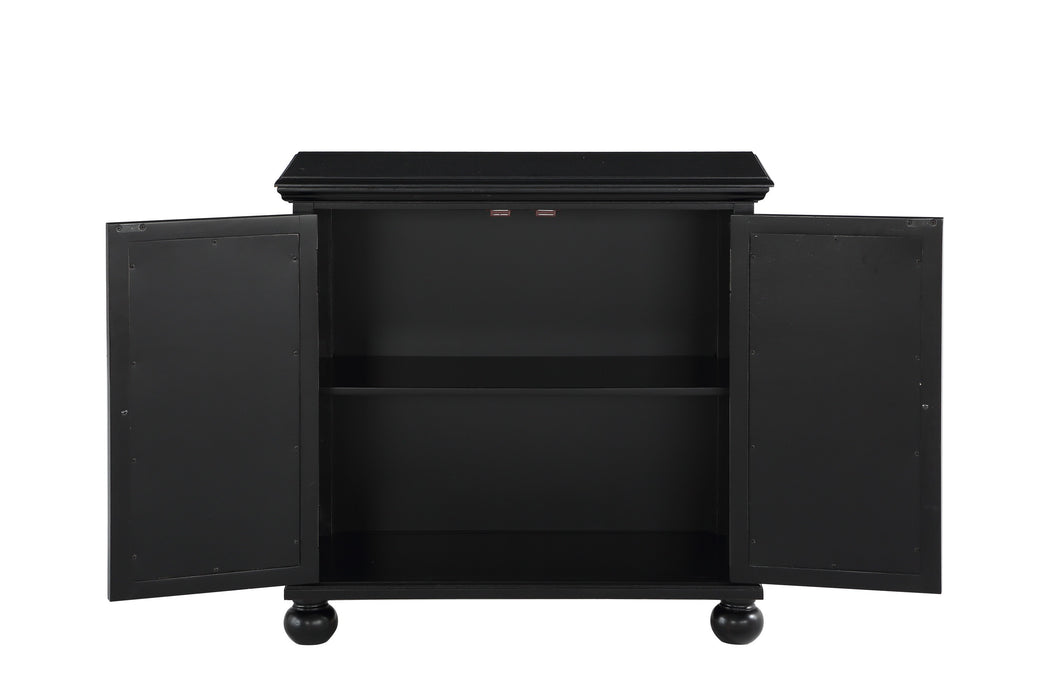 Poppy Accent Cabinet BLACK