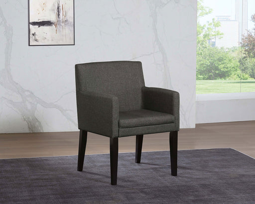 catherine-upholstered-dining-arm-chair-charcoal-grey-and-black-set-of-2