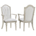 evangeline-upholstered-dining-arm-chair-with-faux-diamond-trim-ivory-and-silver-oak-set-of-2