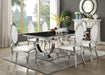 antoine-rectangular-dining-set-chrome-and-grey