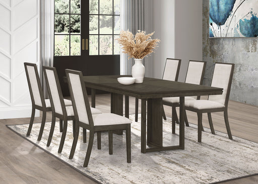 kelly-rectangular-dining-table-set-beige-and-dark-grey