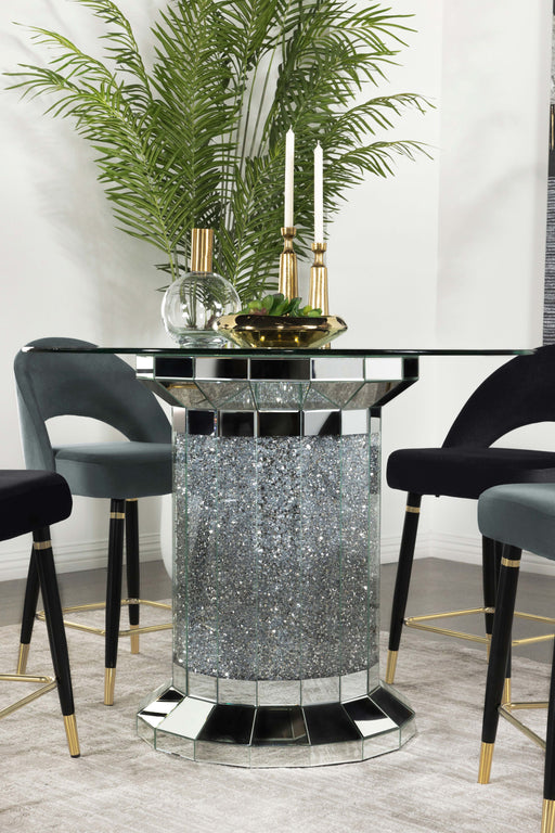 ellie-pedestal-round-glass-top-counter-height-table-mirror