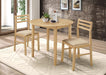 g130006-casual-natural-and-beige-three-piece-dining-set