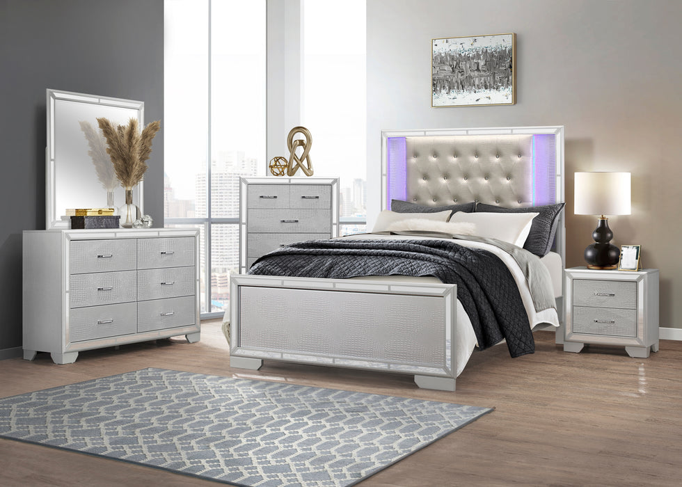 Aveline Nightstand SILVER