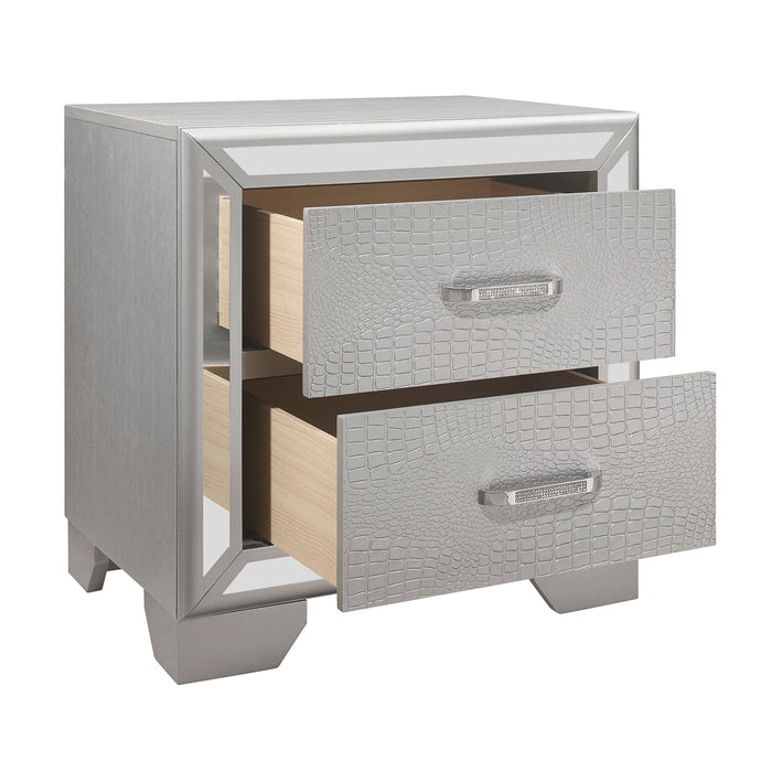 Aveline Nightstand SILVER