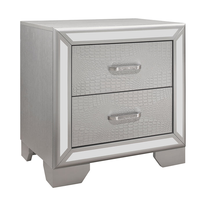 Aveline Nightstand SILVER