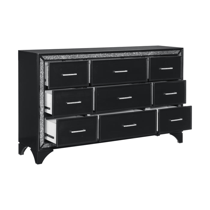 Salon Dresser BLACK PEARLESCENT