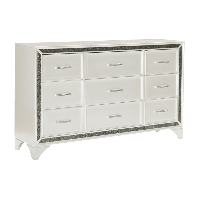 Salon Dresser WHITE PEARLESCENT