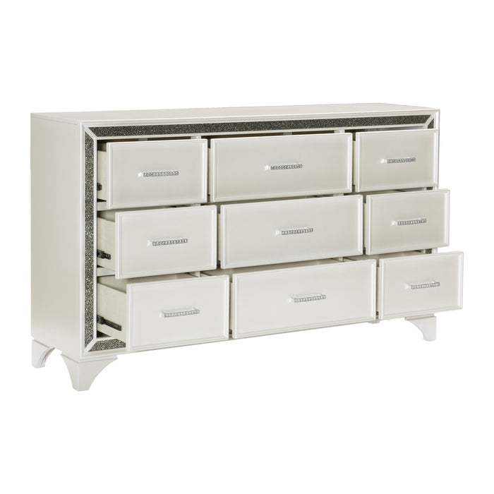 Salon Dresser WHITE PEARLESCENT