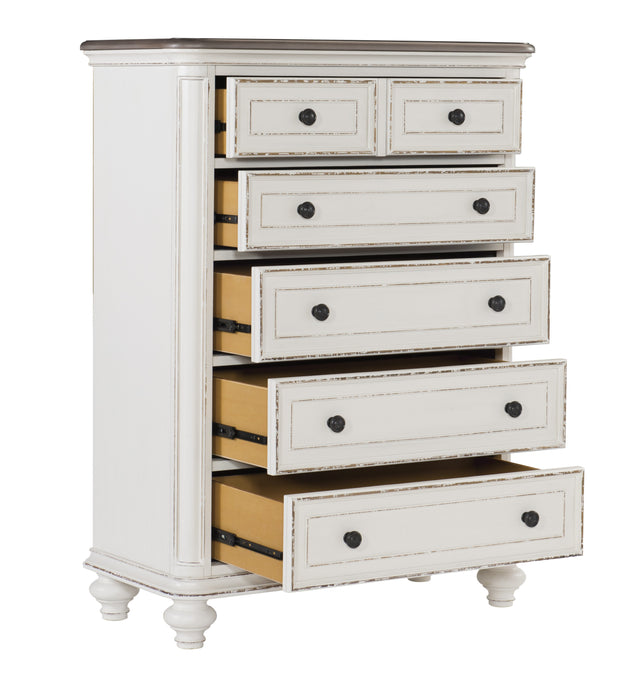 Baylesford Chest WHITE RUB-THRU