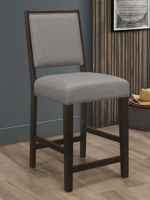 bedford-upholstered-open-back-counter-height-stools-with-footrest-set-of-2-grey-and-espresso