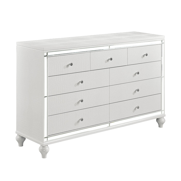 Alonza Dresser METALLIC WHITE