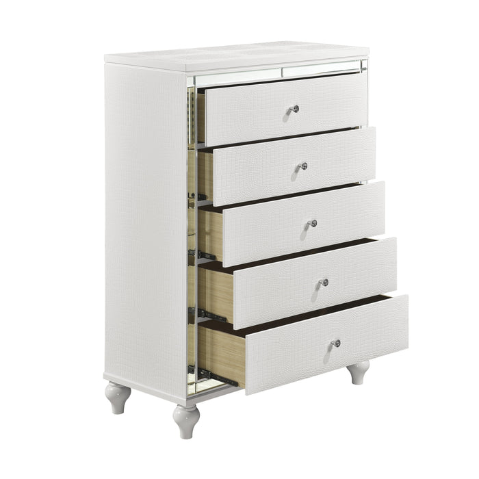 Alonza Chest METALLIC WHITE