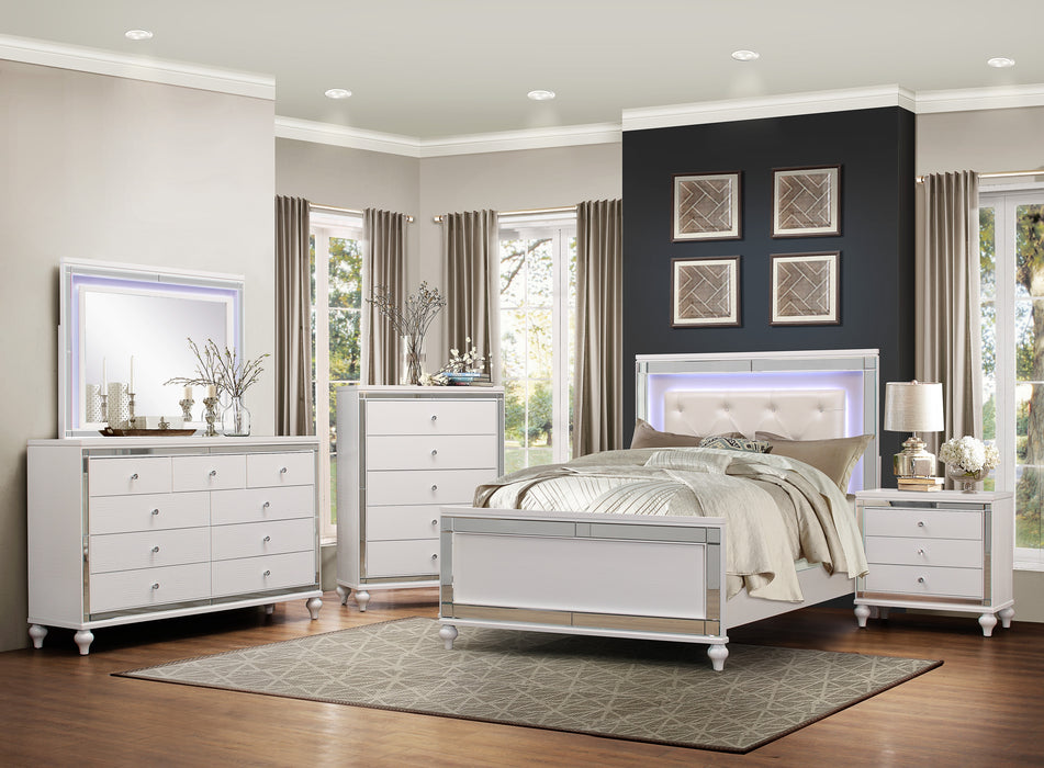 Alonza Dresser METALLIC WHITE