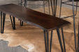 topeka-live-edge-dining-bench-mango-cocoa-and-gunmetal