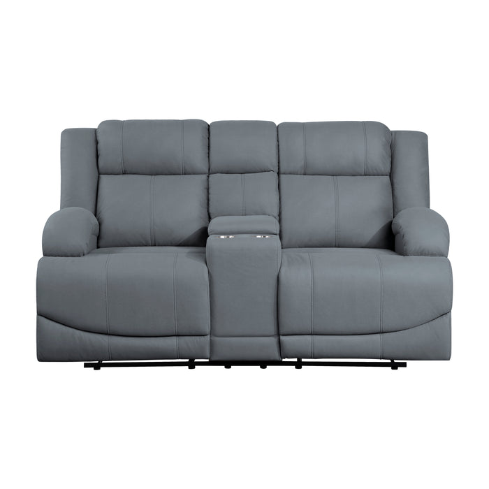 Camryn Recliner Loveseat GRAPHITE BLUE