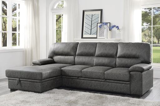 michigan-2-pcs-sectional-w-pull-out-bed-laf-or-raf-chaise-w-hidden-storage-grey-only