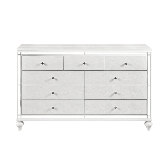 Alonza Dresser METALLIC WHITE