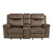 aram-recliner-loveseat-brown-microfiber