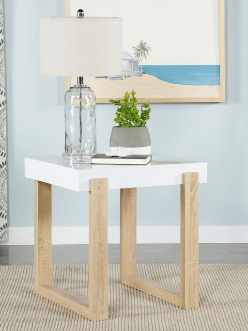 pala-rectangular-end-table-with-sled-base-white-high-gloss-and-natural