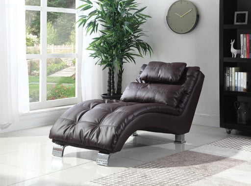 dilleston-vinyl-chaise-brown