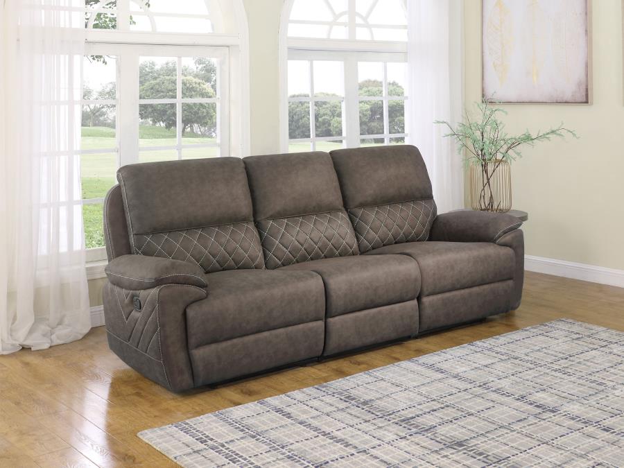 Variel Upholstered Tufted Motion Sofa TAUPE