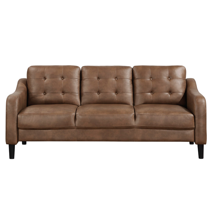 Mallory Sofa BROWN MICROFIBER