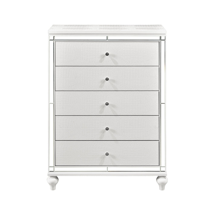 Alonza Chest METALLIC WHITE