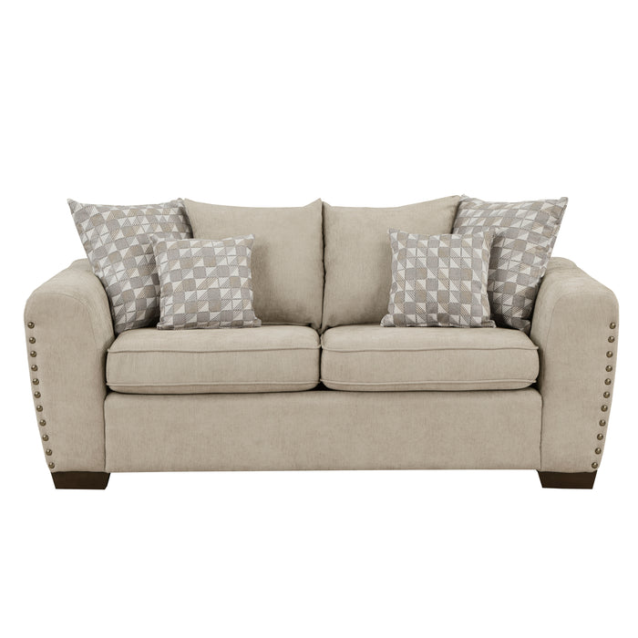 SS Chenille Loveseat LITE BROWN