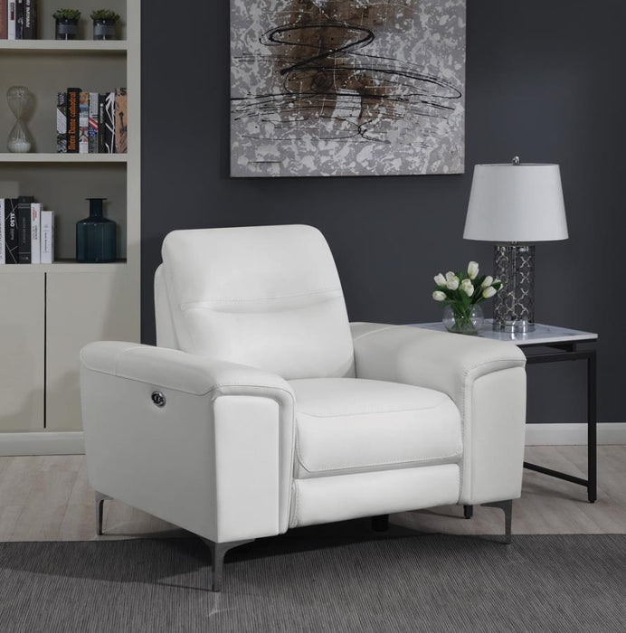 Largo Upholstered Power Recliner White