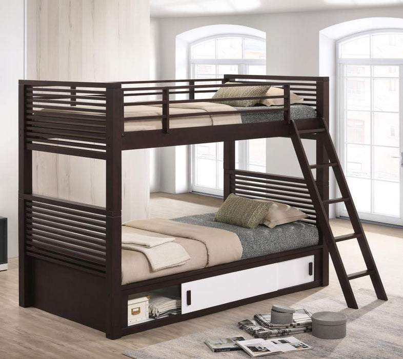 Oliver Twin over Twin Bunk Bed Java