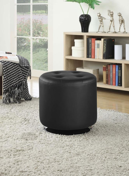 bowman-round-upholstered-ottoman-black