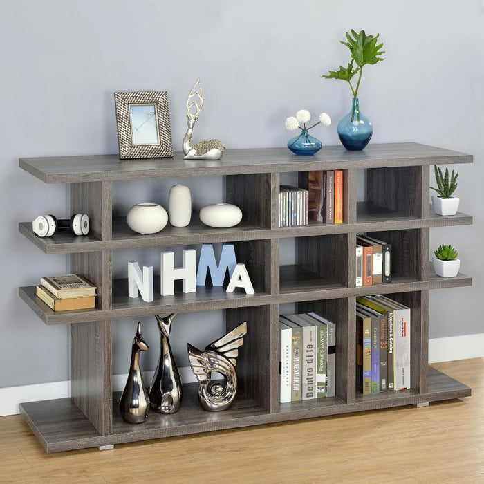 Santos 3-tier Bookcase Weathered Grey