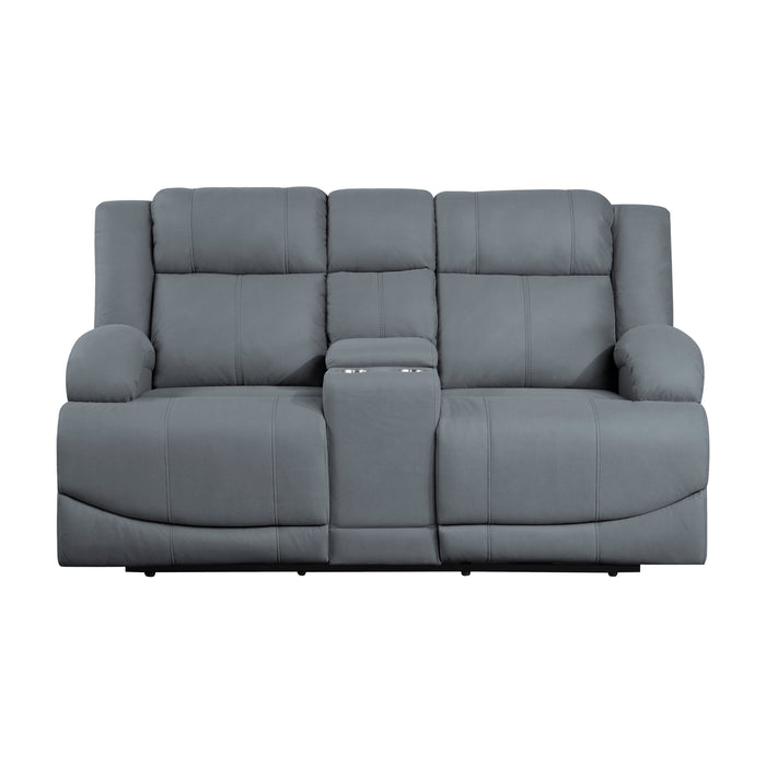 Camryn Power Recliner Loveseat GRAPHITE BLUE