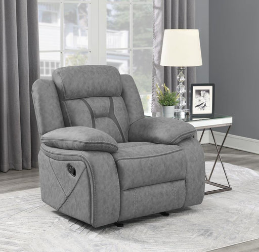 higgins-overstuffed-upholstered-glider-recliner-grey-1