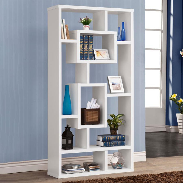 Howie 10-shelf Bookcase White