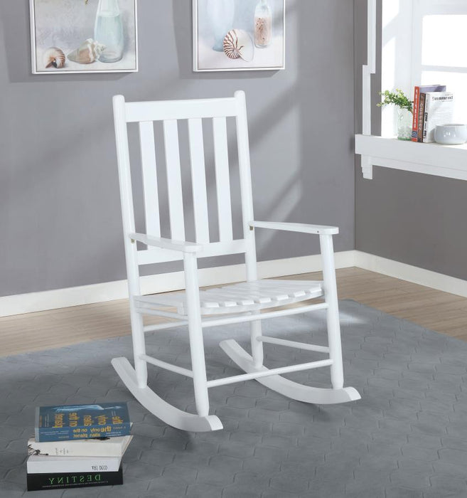 Annie Slat Back Wooden Rocking Chair White (adult size)