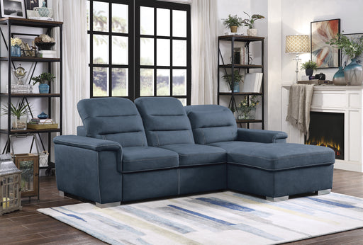 alfio-2-pcs-sectional-w-adj-headrests-pull-out-bed-right-chaise-w-hidden-storage-blue