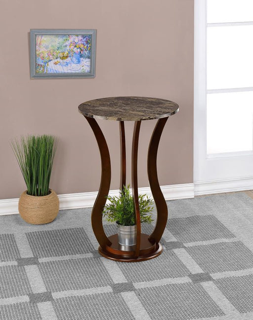 elton-round-marble-top-accent-table-brown