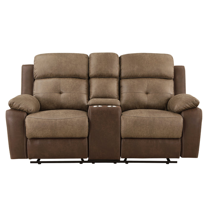 Glendale Recliner Loveseat BROWN