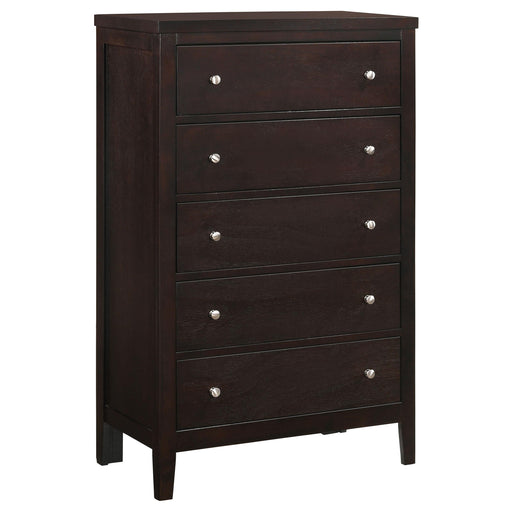 carlton-cappuccino-five-drawer-chest