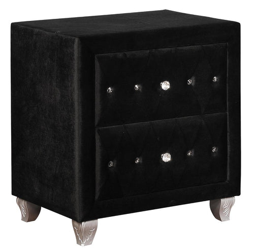 deanna-contemporary-black-and-metallic-nightstand