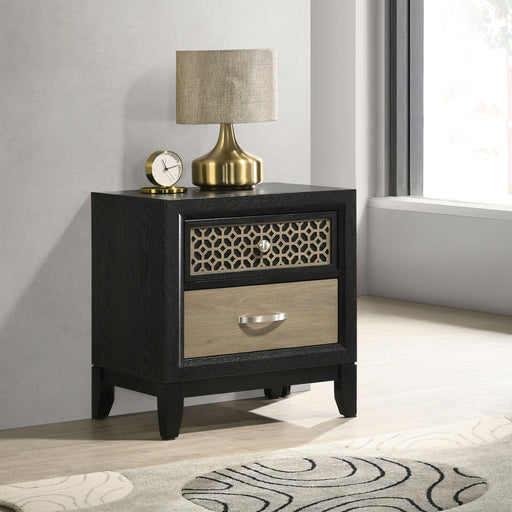 valencia-2-drawer-nightstand-light-brown-and-black