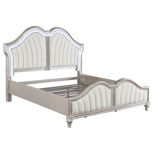 evangeline-tufted-upholstered-platform-bed-ivory-and-silver-oak