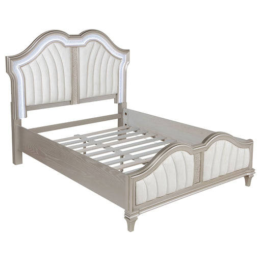 evangeline-tufted-upholstered-platform-bed-ivory-and-silver-oak