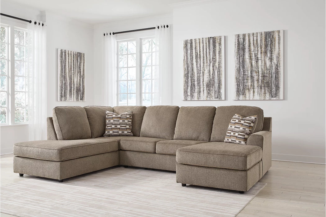 OPhannon 2-Piece Sectional with Chaise LAF or RAF BROWN