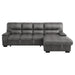 michigan-2-pcs-sectional-w-pull-out-bed-laf-or-raf-chaise-w-hidden-storage-grey-only