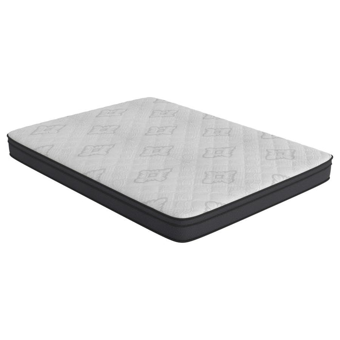 Evie 9.25" Queen Mattress White and Black